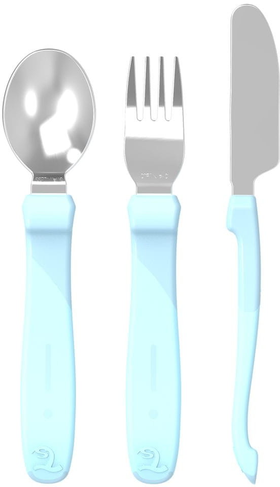 Twistshake sztućce niebieskie