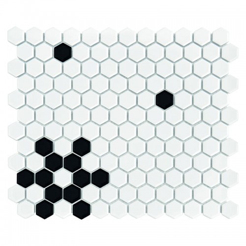 Dunin Mozaika Mini Hexagon B&W Snow