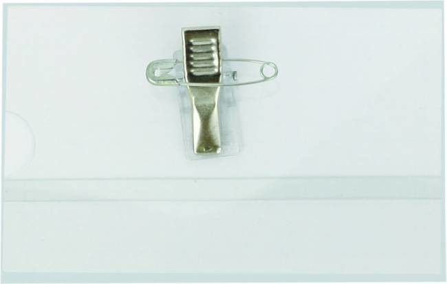 Identyfikator 55x90mm klips + agrafka 50) X02442 NB-7820