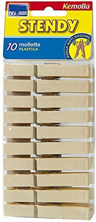 Parodi & Parodi parodi i parodi Stendy spinaczami do bielizny spinaczy do bielizny, tworzywo sztuczne, kremowy, 9 x 22 x 2.5 cm 362