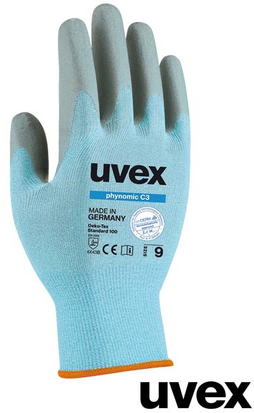 Uvex RUVEX- NOMICC3 - Ultralekkie uniwersalne rękawice ochronne zabezpieczające przed przecięciem - 7,8,9,10.