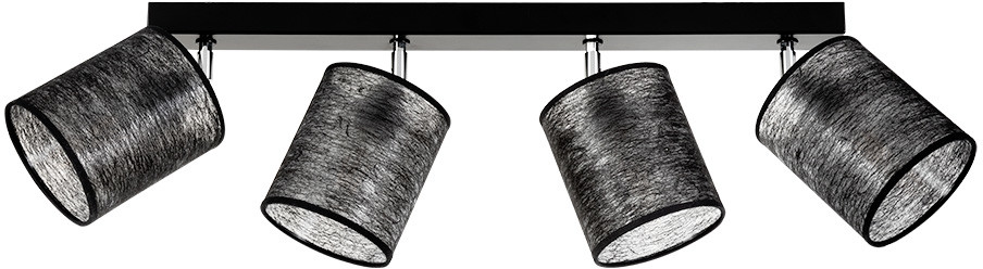 Spotlight Listwa reflektorowa Nevoa czarna 4 x E27