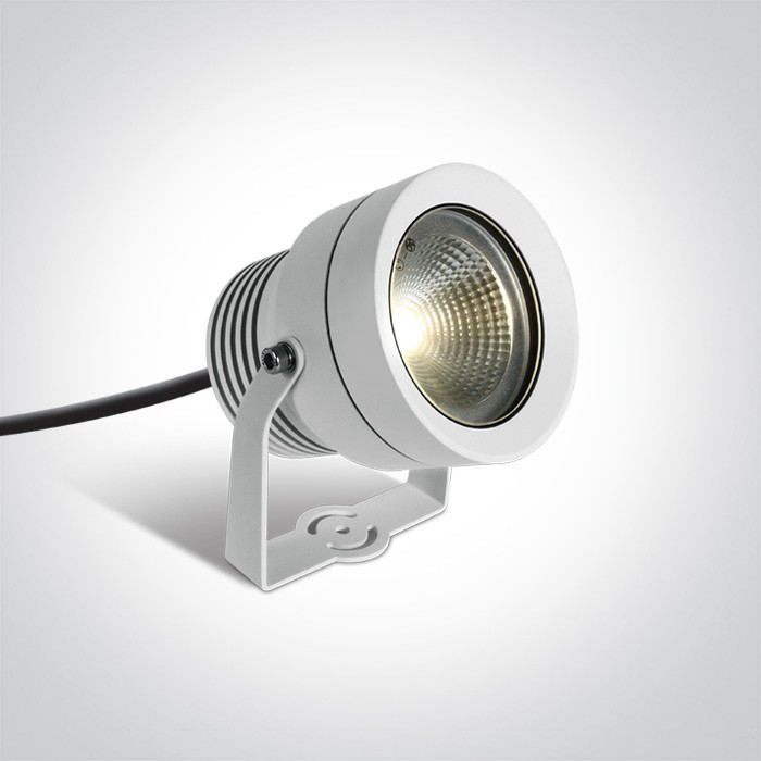 OneLight Lampa ogrodowa reflektor LED Roisan biały 20W IP65 7047/W/W - OneLight 7047/W/W