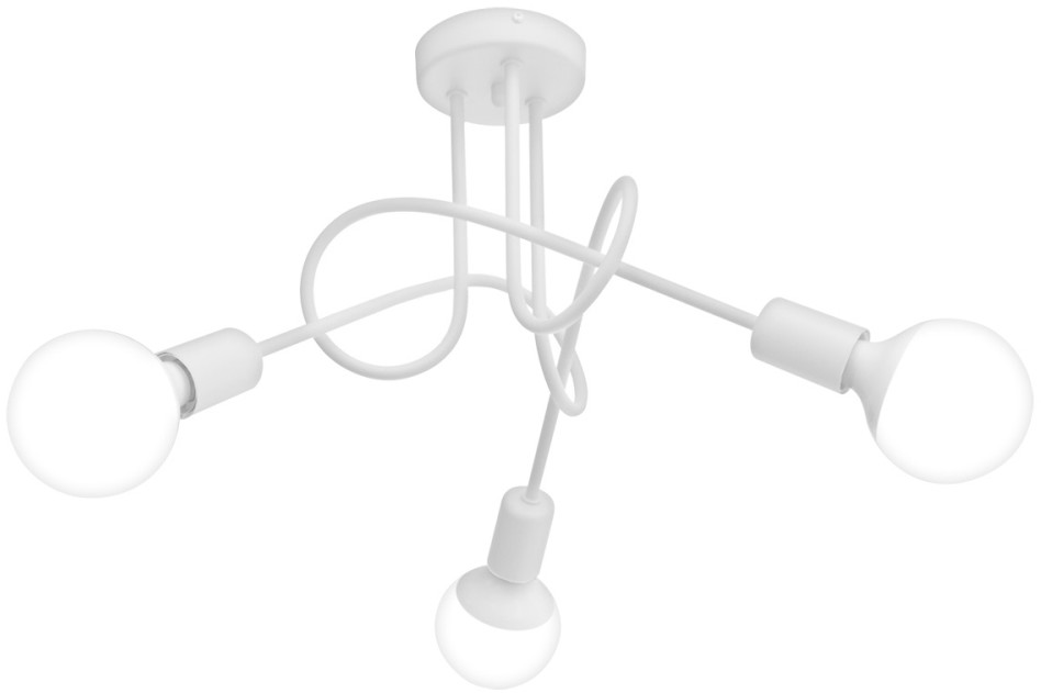 Helam Lampa sufitowa OXFORD 3xE27/60W/230V biały