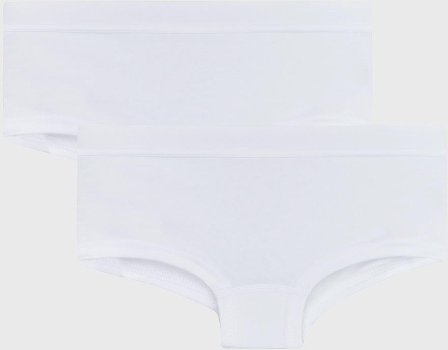 GARNA MAMA sp. z o.o. 2 PACK dziewczęcych fig Basic Shorts biały