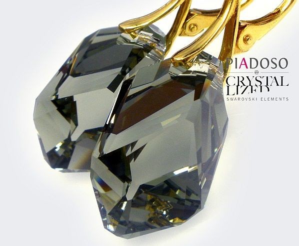 Swarovski PROMOCJA kolczyki ZŁOTE SREBRO KOLORY!