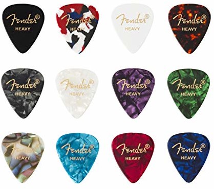 Fender 351 Celluloid Medley Picks, H (12 sztuk), 0980300500 0980300500