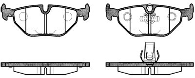 RoadHouse Zestaw klocków hamulcowych, hamulce tarczowe 2265.15