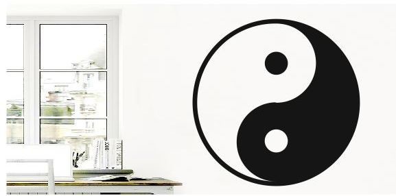 Naklejka Chiński Znak Ying Yang WS007