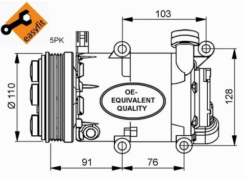 NRF Kompresor, klimatyzacja NRF 32415