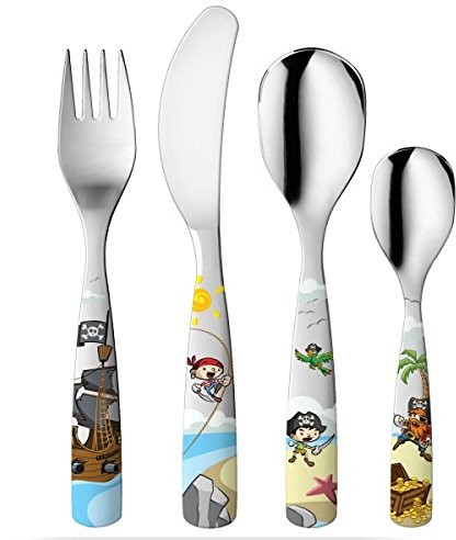 Gnali & Zani gnali & Zani 4-częściowy sztućce dla dzieci z motywem pirata H310221G