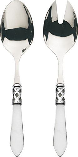 Bugatti alc1t-n4214/15 Aladdin sztućce do sałatek, stal/ABS, 30,5 x 14 x 3 cm, przezroczysty, 2-częściowy ALC1T-N4214/15