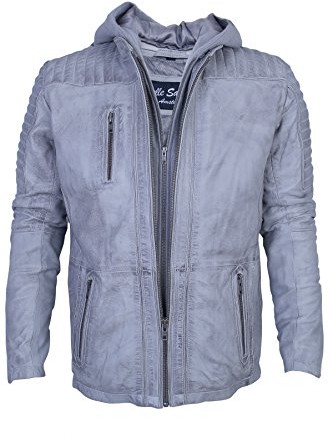 Urban Leather Urban Leather UR-45 oryginalna męska kurtka motocyklowa B539, szara, rozmiar: 2XL UR-45