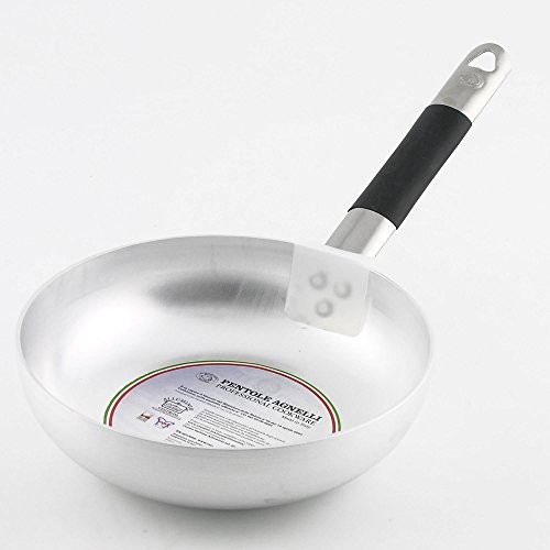 Pentole Agnelli pentole agnelli patelnia z łbem wpuszczanym wysoka wykonana z aluminium z uchwytem z 1 z 3 MM, 22 cm ALMC111BC22