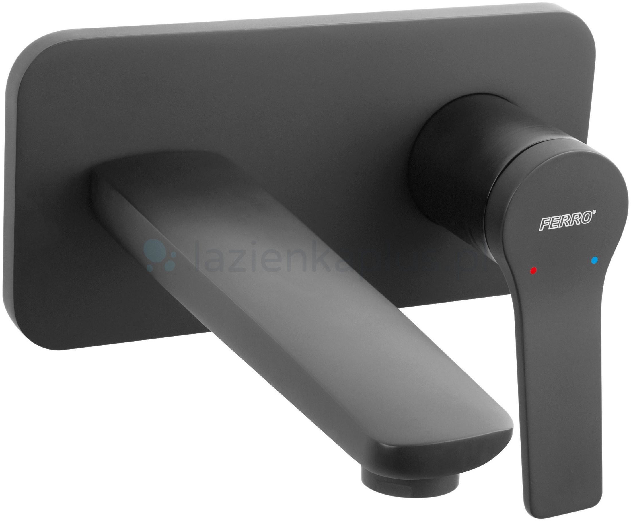 Ferro Stratos Black bateria umywalkowa czarny BSC3PABL