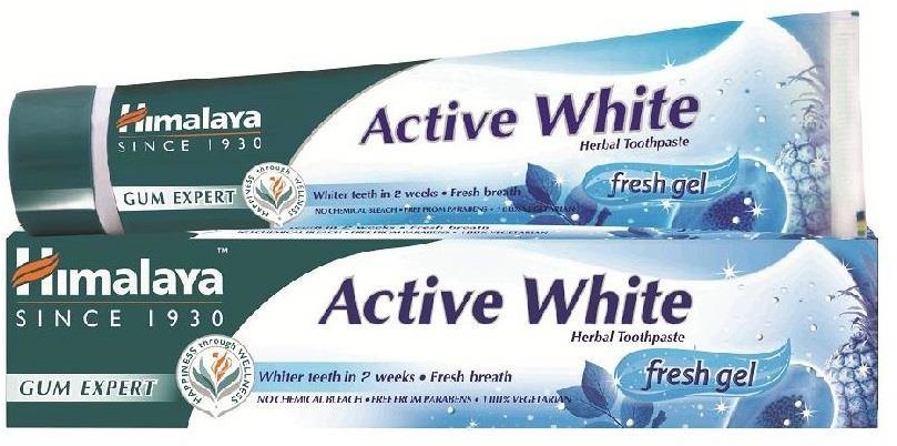 Himalaya Active White Herbal Toothpaste pasta-żel wybielający do mycia zębów 75ml 102754-uniw