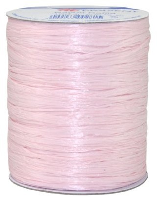 Unbekannt Present - Rayon Rafia taśma do łysania - jasnoróżowa - szpula 100 m 133-604