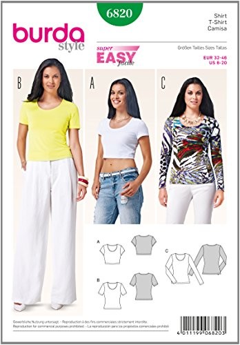Burda Burda b6820 patron od T-Shirt B6820