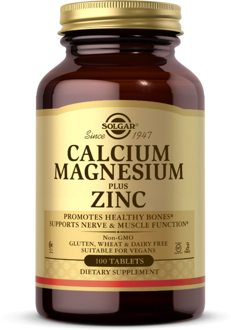 Solgar Calcium Magnesium plus Zinc (100 tabl.)