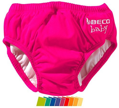 beco Beco Unisex Baby Aqua-Pieluchy Slipform z gumowymi ściągaczami, pomoc do pływania, kolor różowy (różowy/4), S (3-6 miesięcy) 6901