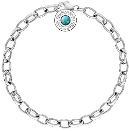 THOMAS SABO Thomas Sabo srebrna bransoletka do zawieszek x0229  404  17, srebro, srebro X0229-404-17-L19.5