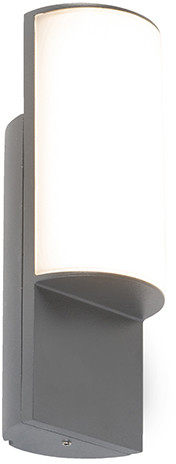 QAZQA Nowoczesny kinkiet zewnętrzny ciemnoszary zawiera LED - Harry 96864