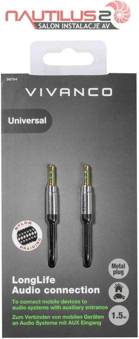 VIVANCO Audio Kabel 38754 5m 1 szt 38754