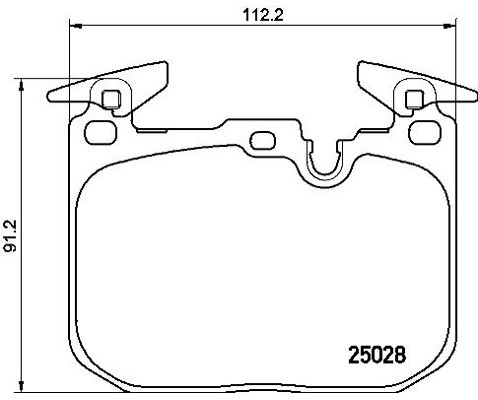 BREMBO Zestaw klocków hamulcowych, hamulce tarczowe P 06 088