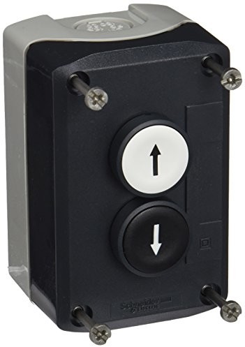 Schneider ' Electric xald223 Harmony pudełko z 2 zatrzaskami, symbol o średnicy 22 MM białe, naklejki, dzięki czemu nie ma na Czarny Po prawej stronie 1 