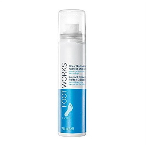 Avon Odświeżający spray do stóp Foot Works Zapach neutralizujące buta i stopy spray) 75 ml