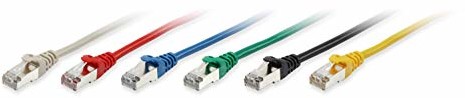 Equip kabel krosowy  RJ-45 (M) do RJ-45 (M)  10,0 m  SFTP, PiMF  CAT 6a  formowany, zwijany  biały (606008)