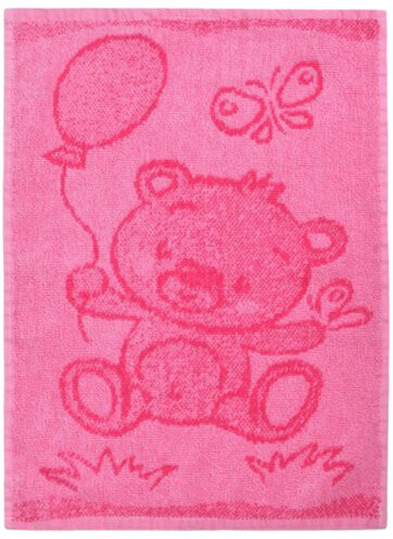 Ręcznik dziecięcy Bear pink, 30 x 50 cm