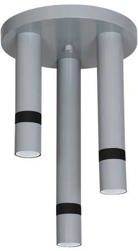 Luminex Plafon lampa sufitowa Joker 3x8W GU10 szary 9487
