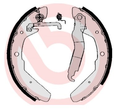 BREMBO Zestaw szczęk hamulcowych S 85 517