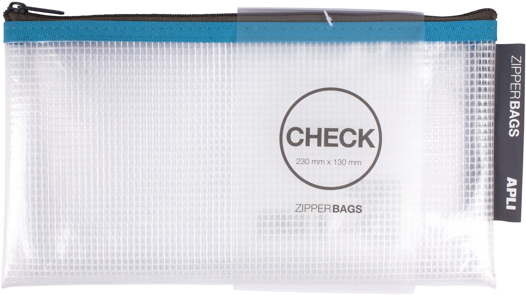 Koszulka Zipper Bag, niebieska, 23x13 cm