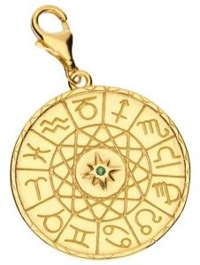 Lovrin Srebrna złocona zawieszka 925 znaki zodiaku 3,41g CHARM290