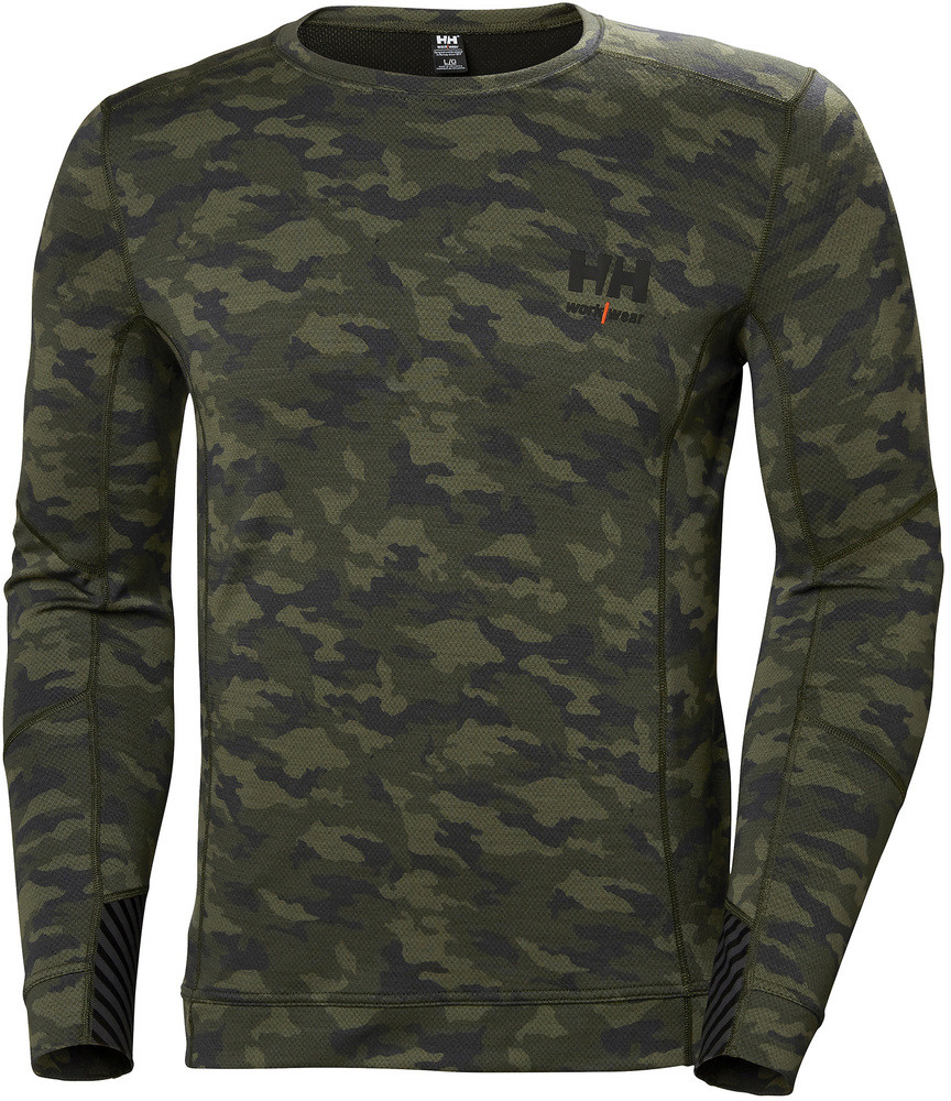 Helly Hansen Workwear Męska bluza Lifa Merino crewneck - camo, rozmiar M HH-75106_481-M