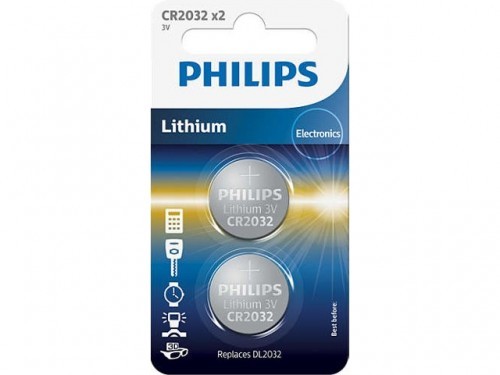 Philips BATERIA PHILIPS LITOWA CR2032 3V (2 SZT BLISTER)