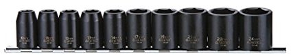 Teng 9121 Metric Impact Socket zestaw 10 sztuk 1/2IN Drive  ten9121