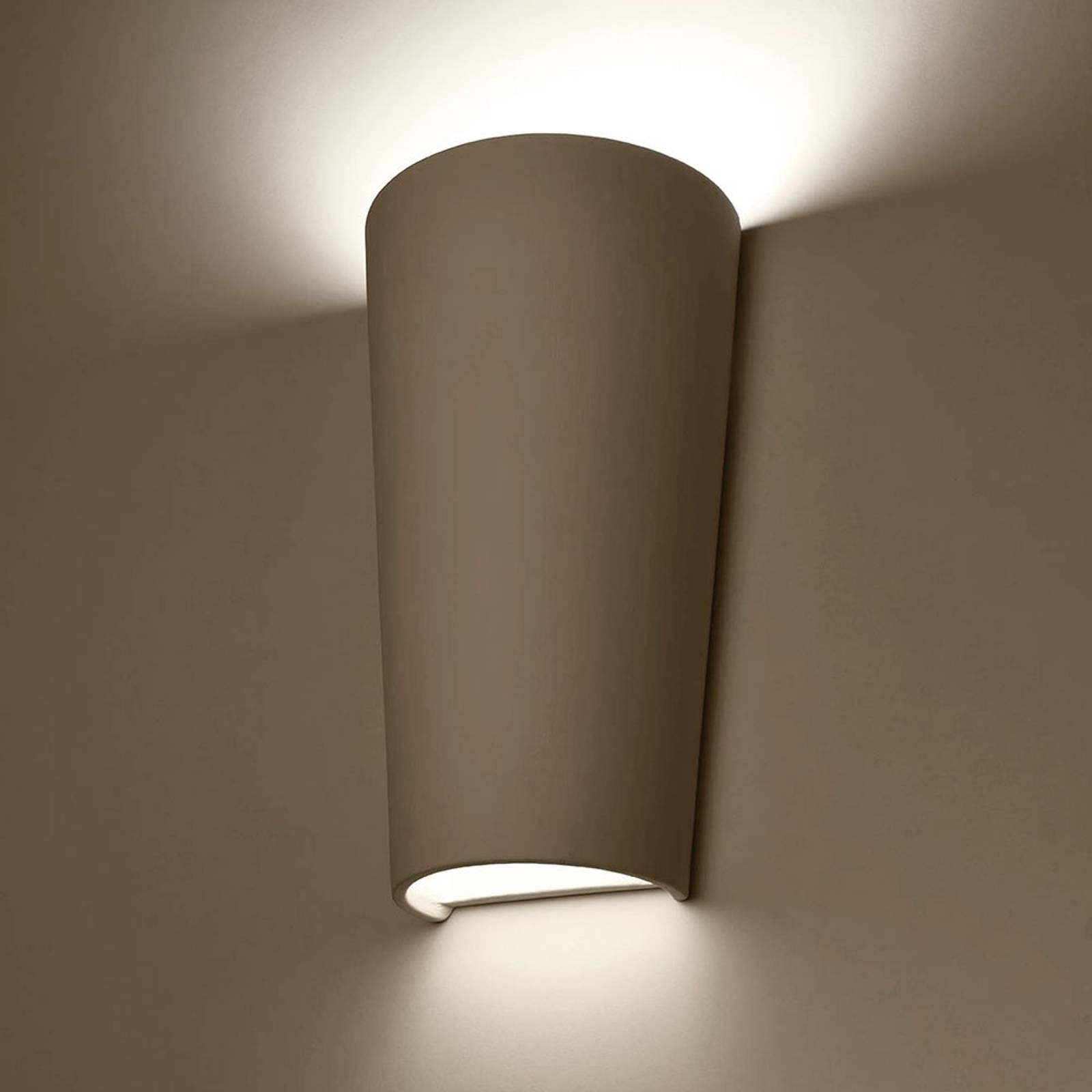 EULUNA Kinkiet Ice up and down z ceramiki biały