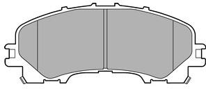 DELPHI Zestaw klocków hamulcowych, hamulce tarczowe LP3183
