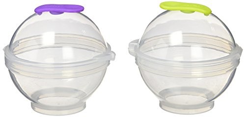 Ibili 870550 GIN TONIC kształtów do lodu kul, zestaw z 2 sztuki, tworzywo sztuczne/silikon rozmiar XXL 870550