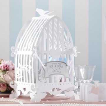 Ginger Ray Skrzynka na listy klatka na ptaki na ślub i na przyjęcie, alternatywa dla klasycznej księga gości VL-220