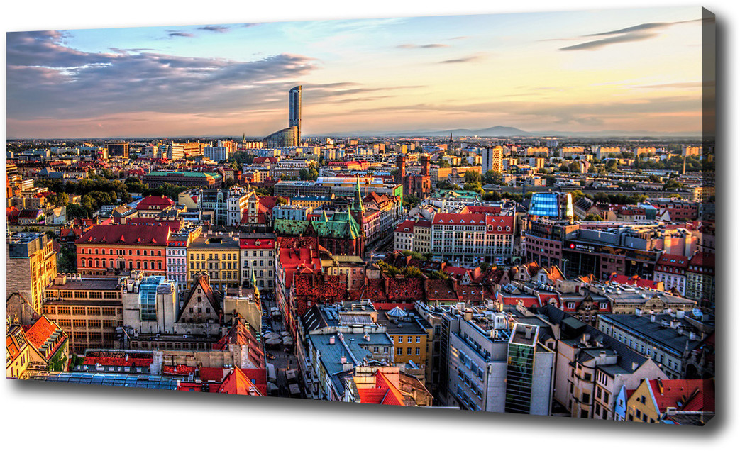 Foto obraz na płótnie Panorama Wrocławia