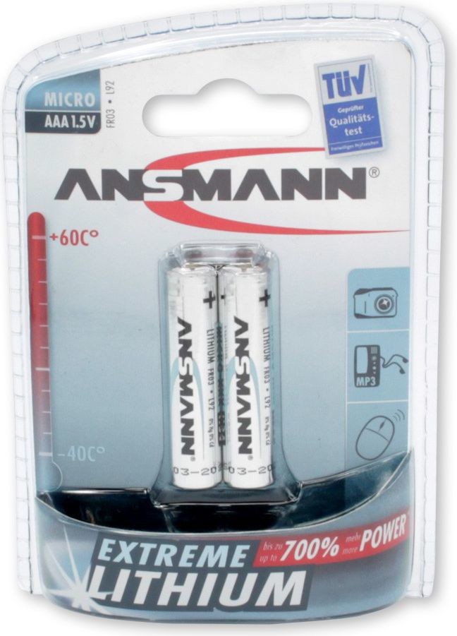 Ansmann 1x2 Lithium Micro AAA Extreme 5021013