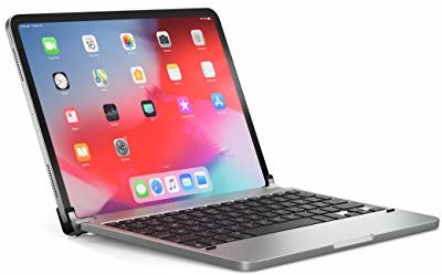 BRYDGE BRYDGE 11 Pro, wysokiej jakości klawiatura Bluetooth z aluminium do nowego iPada Air 4 (2020) i iPada Pro 11 (2018 i 2020), niemiecki układ QWERTZ, w zestawie z magnetycznym etui na iPada, srebrna BRY4011G