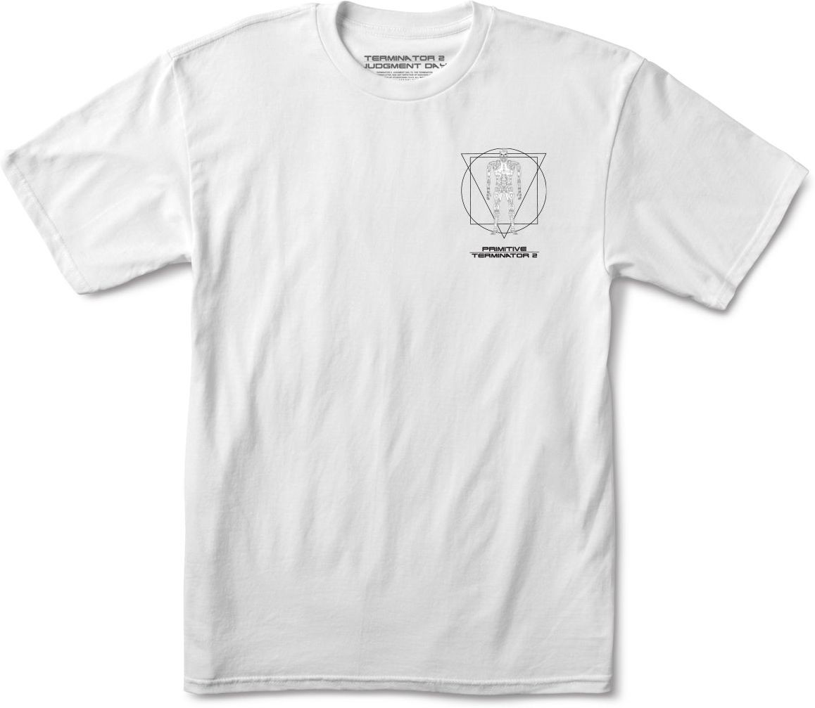 PRIMITIVE t-shirt PRIMITIVE TERMINATOR) SKYNET TEE White