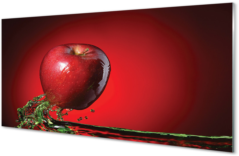 Tulup.pl Szklany Panel Jabłko woda 120x60cm