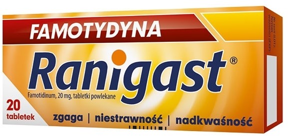 Polpharma Famotydyna Ranigast 20mg x20 tabletek