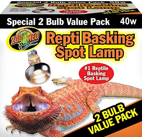 Zoo Med repti basking Spot reflektor dwupak, do ciepła i światła w terrarium, 40w